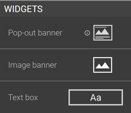 widgets menu - how it looks
